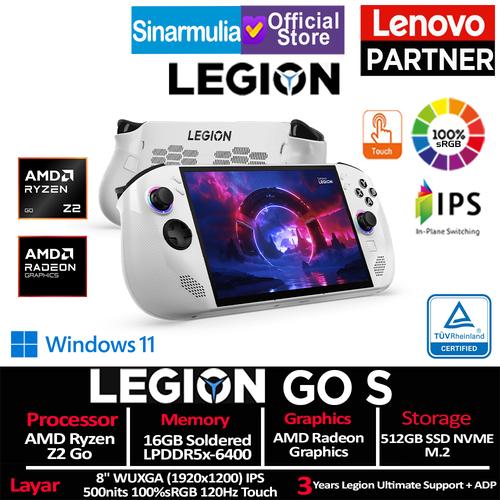 Lenovo Legion Go S Ryzen Z2 Go 512GB SSD 16GB IPS Touch 100%sRGB 120Hz Win11