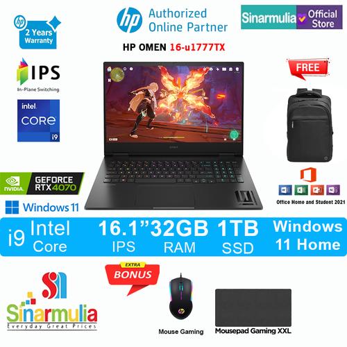 HP OMEN Transcend 16-u1777TX i9-14900HX RTXT4070 1TB SSD 32GB Win11