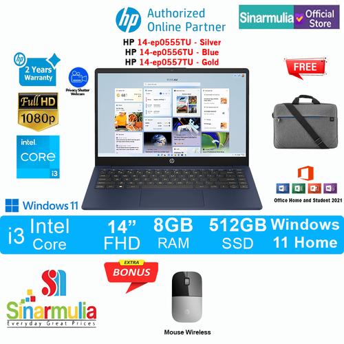 HP 14-ep0555TU/ep0556TU/ep0557TU i3-1215U 512GB SSD 8GB FHD Win11+OHS