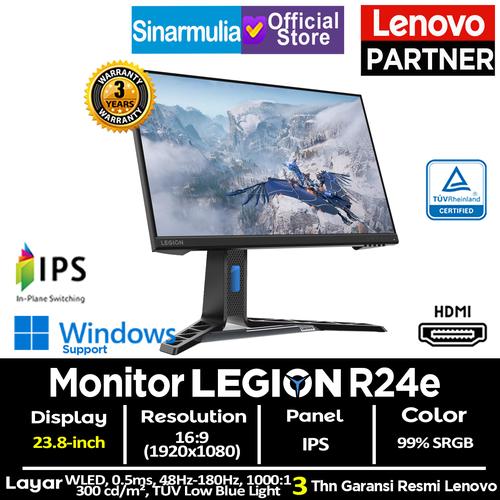 Monitor Gaming Lenovo Legion R24e IPS 180Hz 0.5ms 2K FHD 99%sRGB