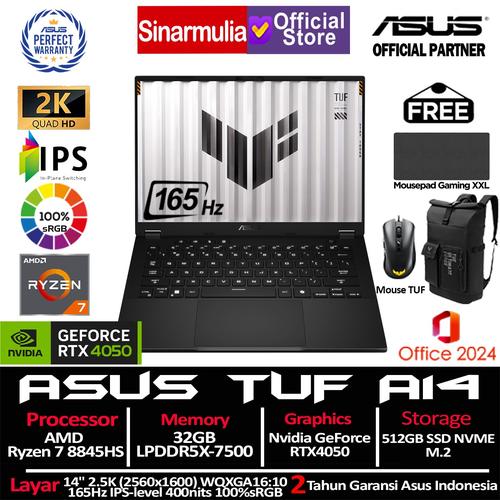 ASUS TUF Gaming A14 FA401UU Ryzen 7 8845HS RTX4050 512GB SSD 32GB 2.5K