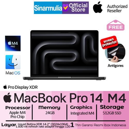 Apple MacBook Pro 14 M4 Pro Chip 512GB SSD 24GB 120Hz XDR Mac