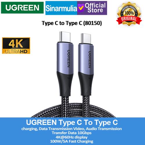 UGREEN Kabel Type C to Type C 3.1 Gen2 100W 5A 4K