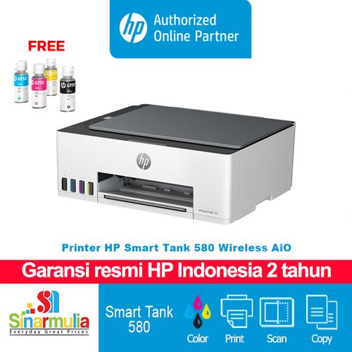 Printer HP Smart Tank 580 wireless All in One Garansi resmi HP