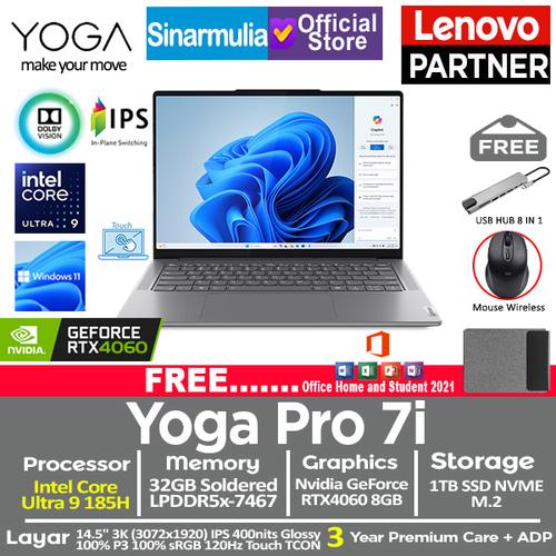 Lenovo Yoga Pro 7i Intel Ultra 9 185H RTX4060 1TB SSD 32GB WINDOWS+OHS