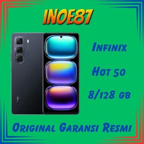 Infinix Hot 50 8/128 Gb NFC Helio G100 Battery 5000mah Camera 50mp Original Garansi Resmi