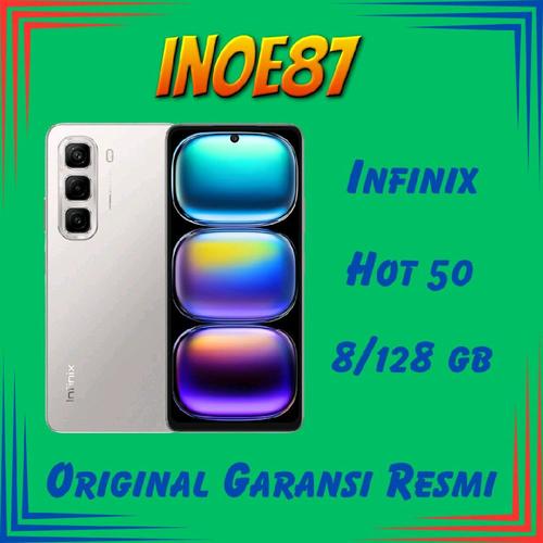 Infinix Hot 50 8/128 Gb NFC Helio G100 Battery 5000mah Camera 50mp Original Garansi Resmi