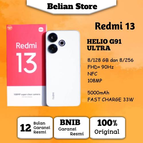 Xiaomi redmi 13 8/128GB dan 8/256GB no repack