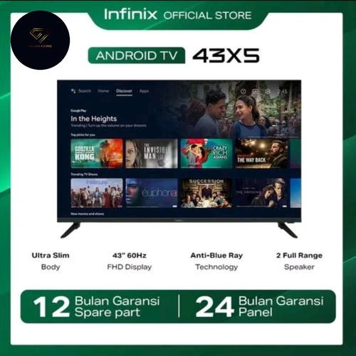 Infinix Smart tv 43X5 - 43"FHD display - Android TV - Digital Dolby Audio-Ultra Slim Body