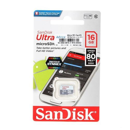 microSD Sandisk ultra class 10 16GB 80MBps