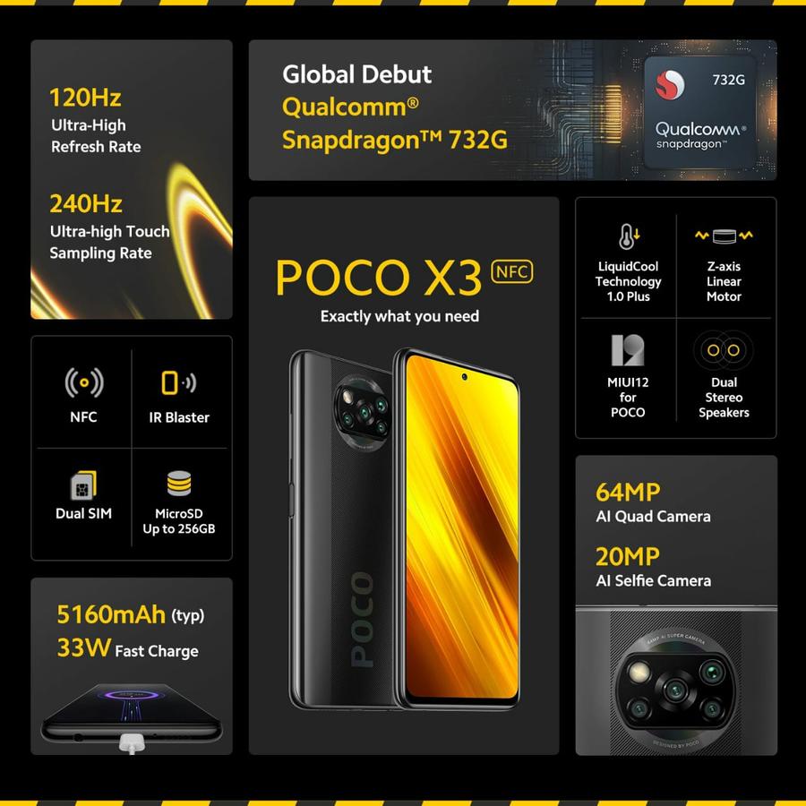 xiaomi poco x3 nfc 6/64 resmi