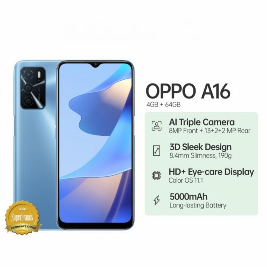 Oppo A16 4/64 Garansi Resmi