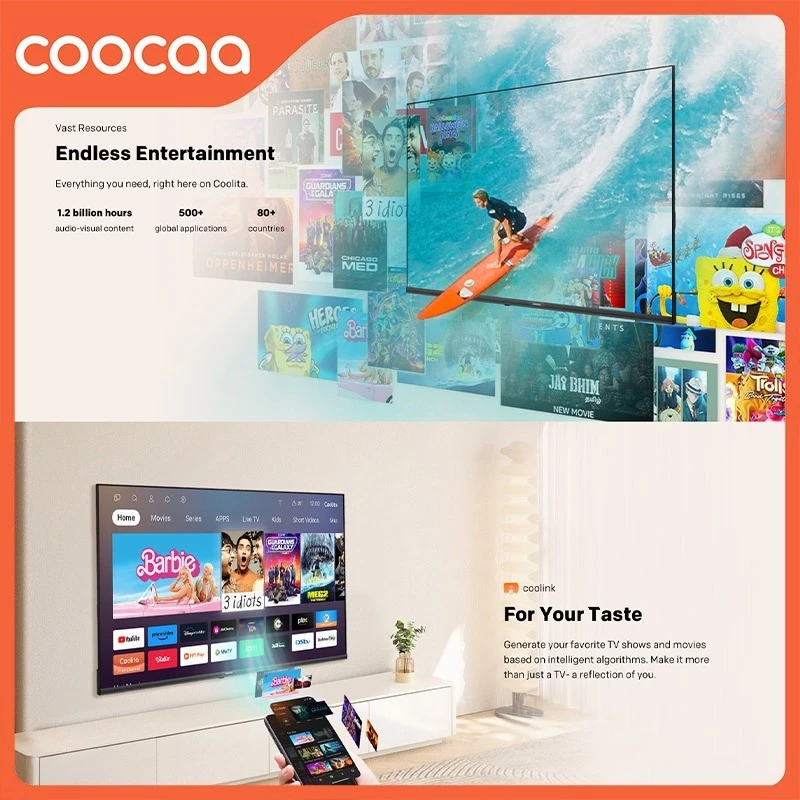 (INSTAN TEGAL) COOCAA 43 inch - Coolita 3.0 - Smart TV - Youtube/ Prime Video - Dolby Audio (COOCAA 43S3U Plus)