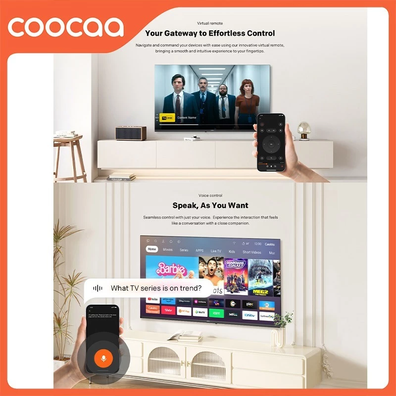 COOCAA 43 inch - Coolita 3.0 - Smart TV - Youtube/ Prime Video - Dolby Audio (COOCAA 43S3U Plus)