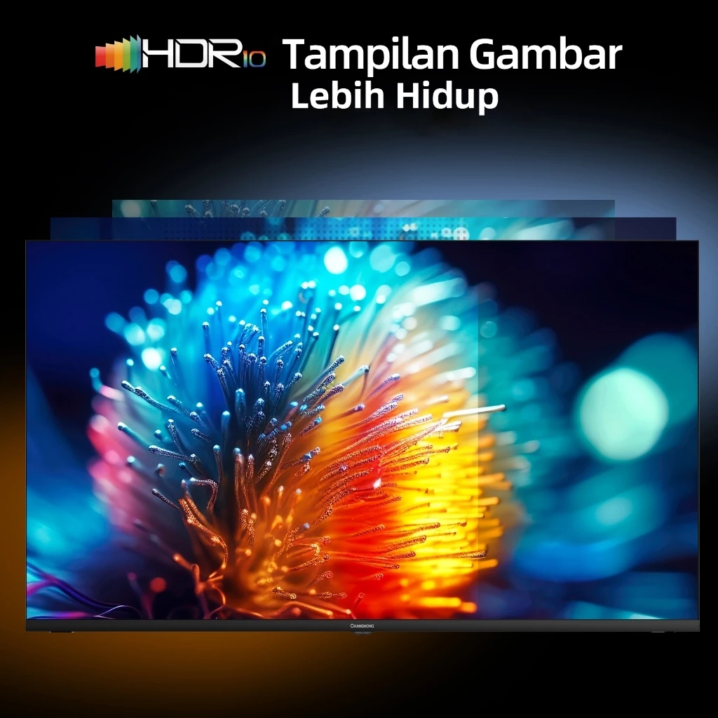 Changhong Google TV 32 inch HD Dolby Audio Google Play Netflix Youtube Bluetooth USB Google Assistant Smart TV Digital TV Free Vidio