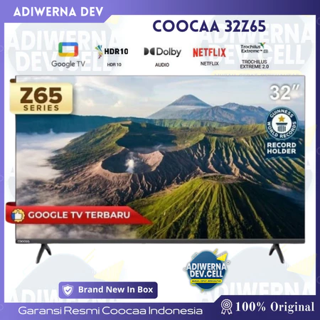 NEW GOOGLE TV COOCAA 32 inch - OS Google - Smart TV - 2K LED - Flicker Free/Eye Care/Low Blue Light - Netflix/Youtube - Dolby Audio