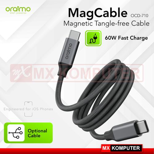 Kabel Oraimo MagCable OCD-710 Data Cable Type C to C 60W 3A Magnetic