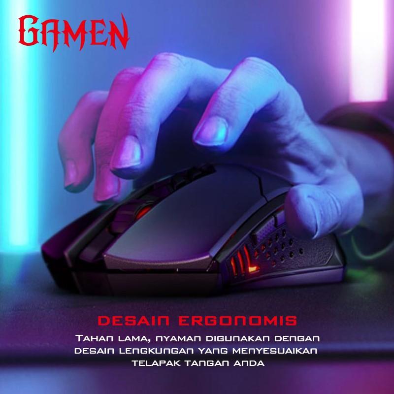 GAMEN Mouse Gaming Wireless GM300W 2400 DPI Black