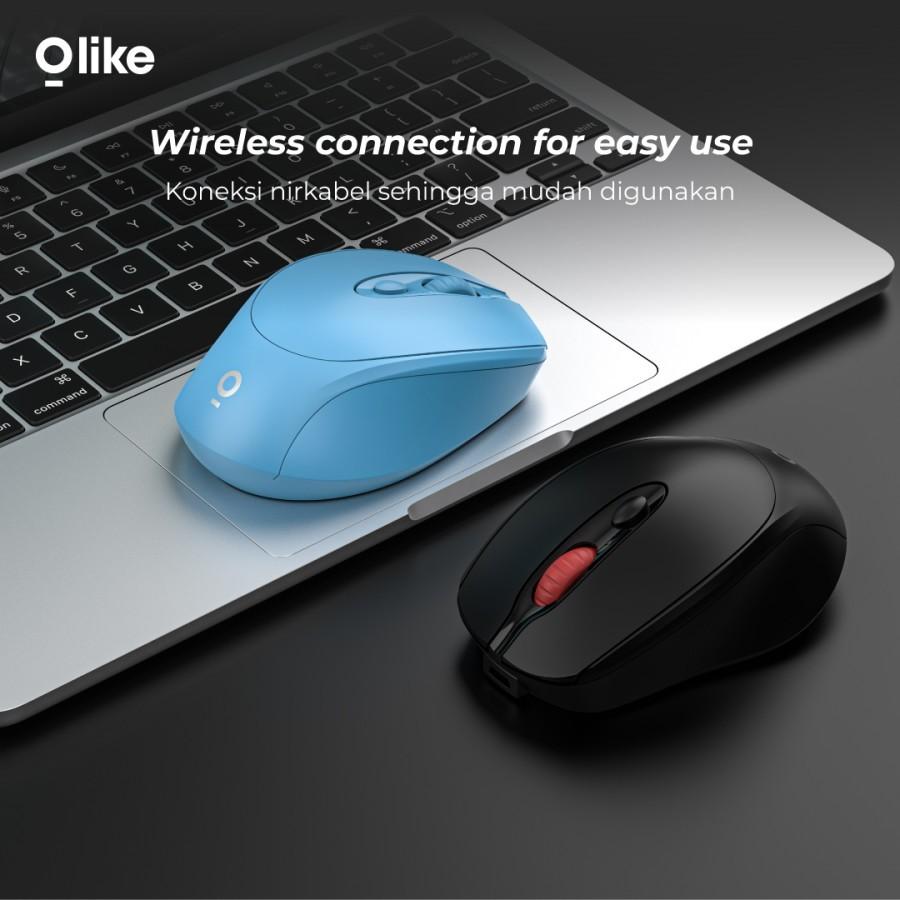 Olike M4 Rechargeable Mouse Wireless 1600 DPI - Hitam