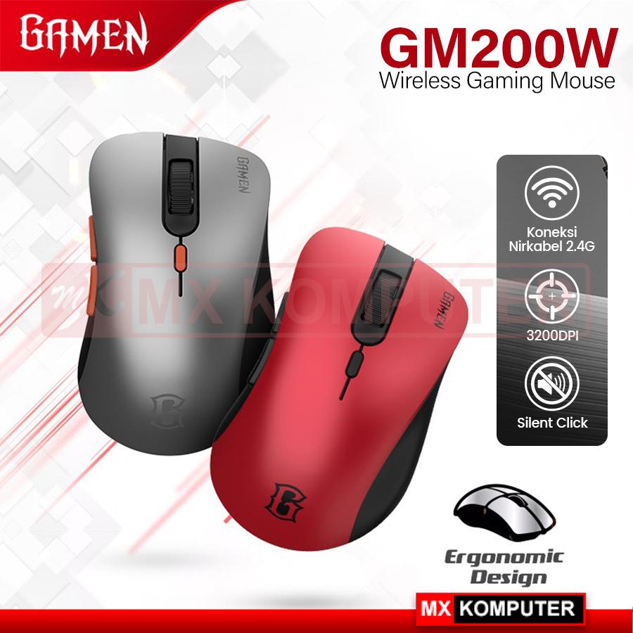 GAMEN Wireless Gaming Mouse GM200W 2.4GHz Ergonomic Design