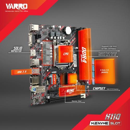 Motherboard VARRO H110 NVME DDR4 LGA 1151