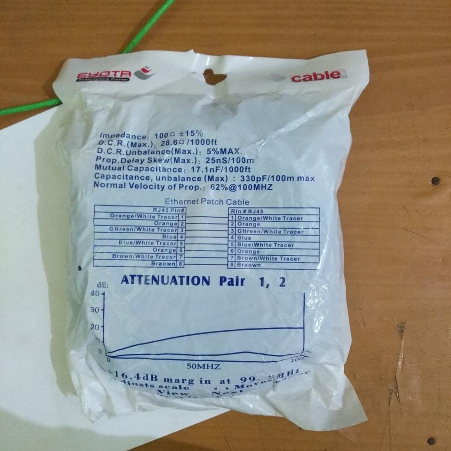 Kabel LAN 15M Cat5E 15Meter UTP Cable 15 M Network 15 Meter