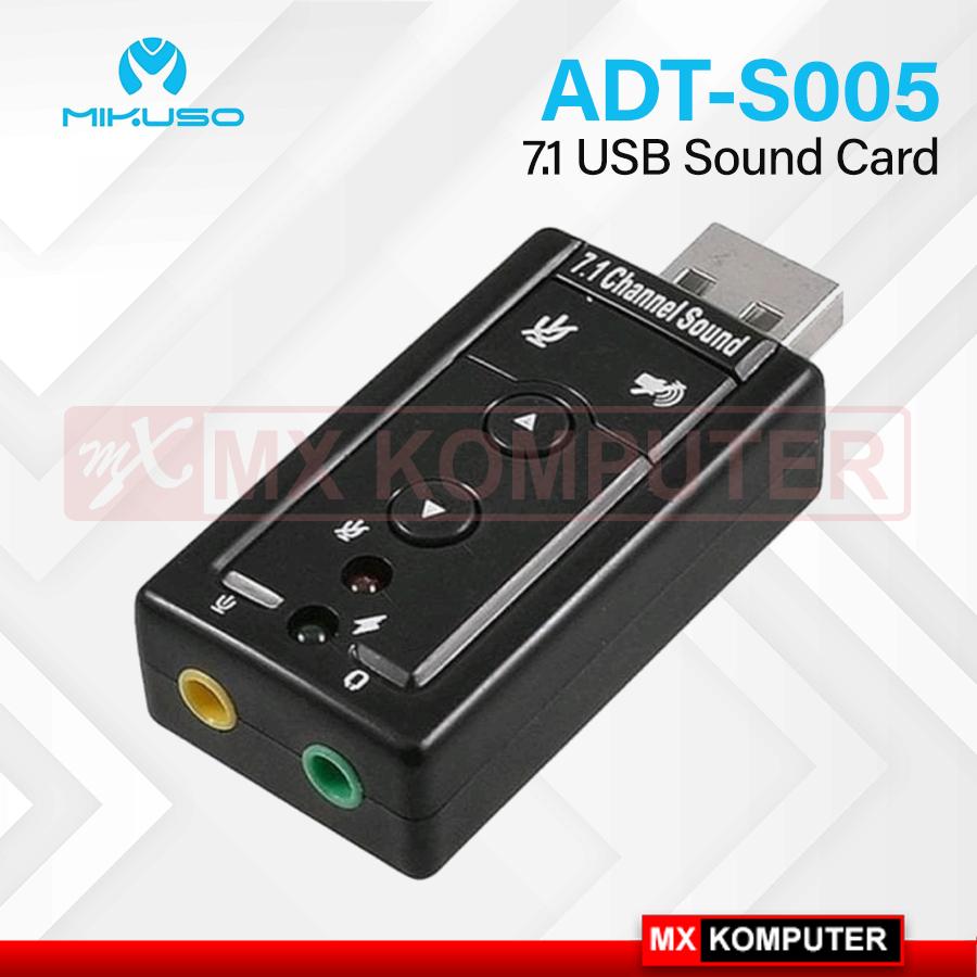 Sound Card USB Nisuta Mikuso ADT S005 7.1 - ADT-S005