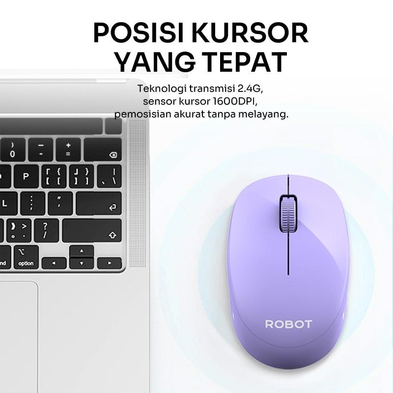 Robot M210S Mouse Wireless Silent Key 2.4G 1600DPI