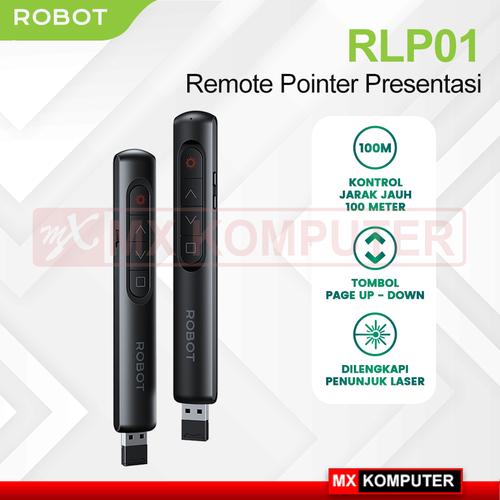 ROBOT RLP01 Laser Pointer Remote Presentasi Wireless Laser Merah