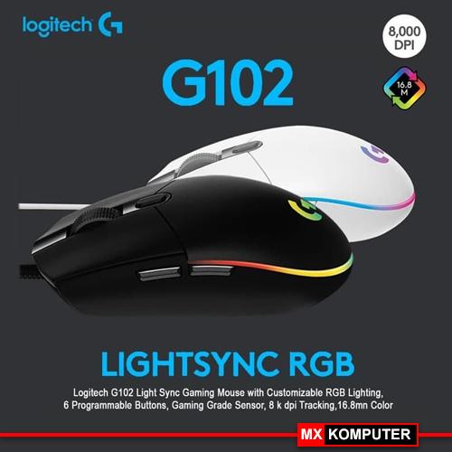 Logitech G102 V2 Lightsync RGB Gaming Mouse