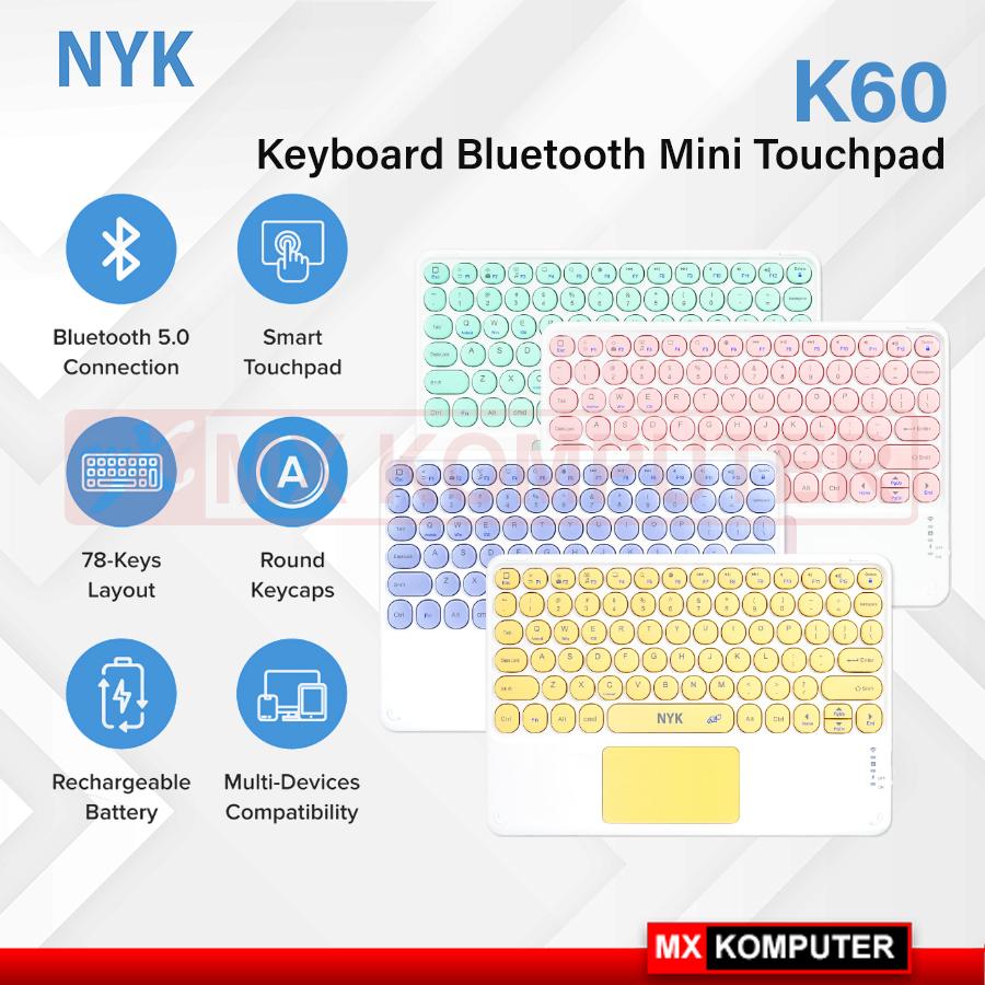 Keyboard Bluetooth NYK K60 Mini with Touchpad