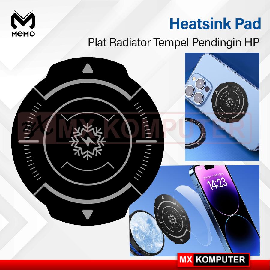MEMO Heatsink Pad Pendingin HP Stiker Plat Radiator Rendam Panas Untuk Fan cooler magnetik - Full Sheet