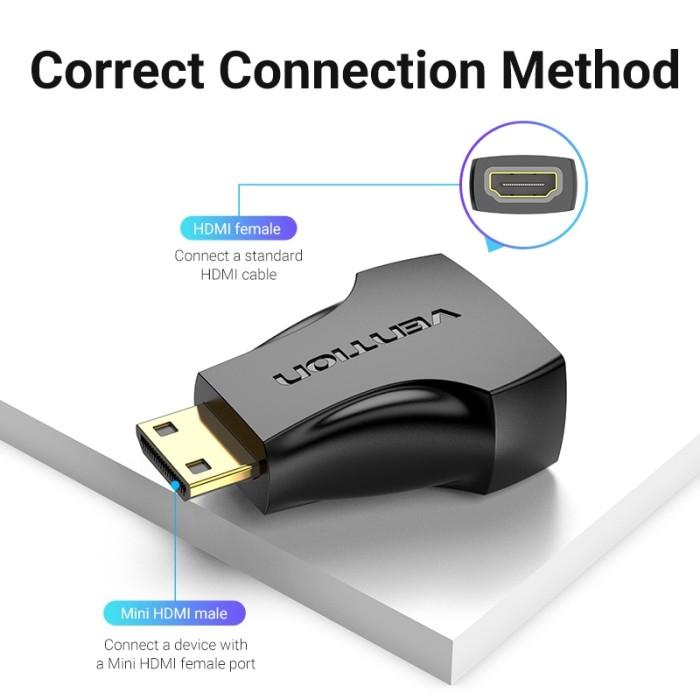 Adapter Converter Mini HDMI to HDMI Female Vention AIS