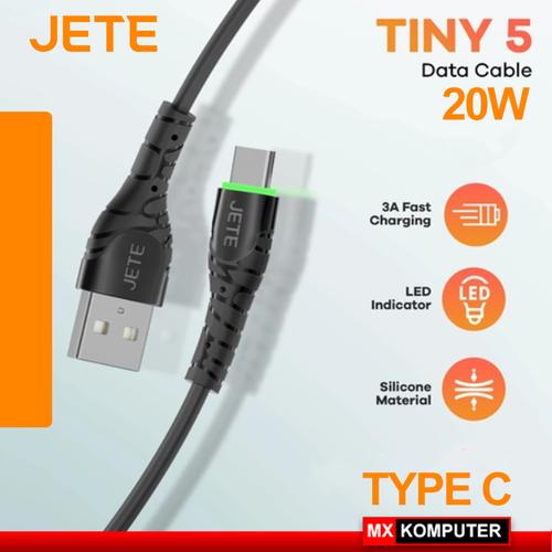Kabel Jete Type C Tiny 5 3A 20W Fast Charging LED Cable