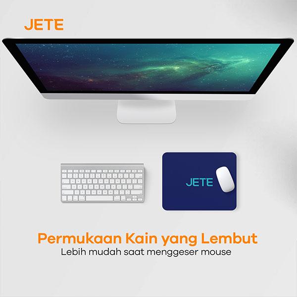 JETE Mousepad 02 Universal 21cm x 26cm untuk Gaming | Kantor Anti Slip