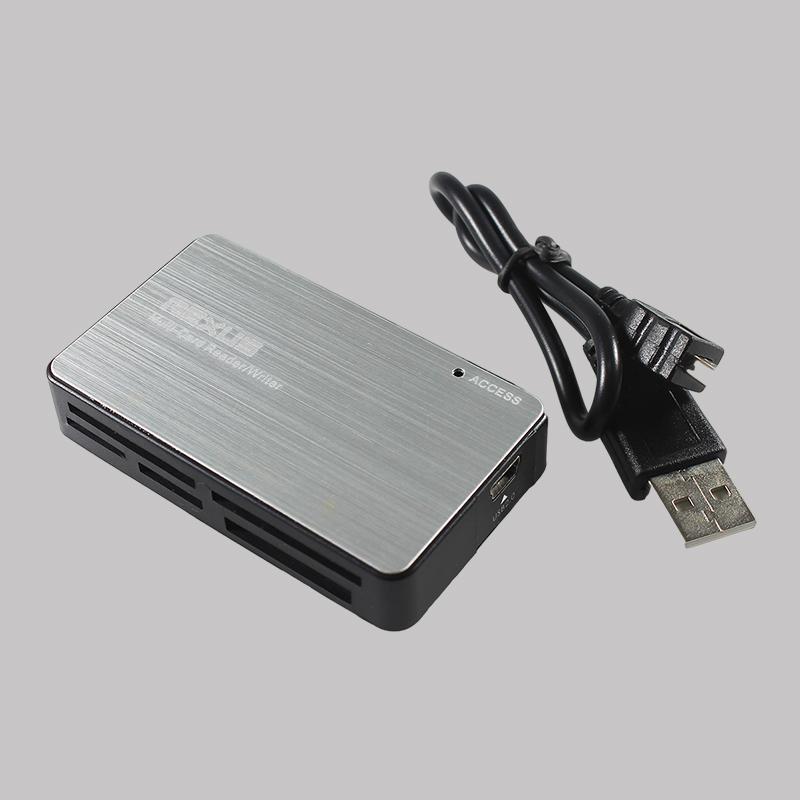 Card Reader Rexus RX-208 Aluminium 6 Slot - USB 2.0