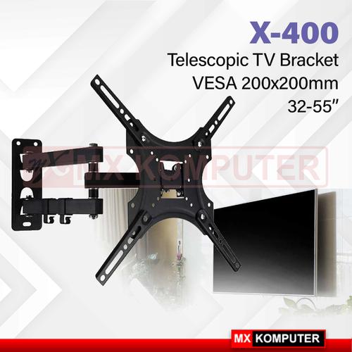 Bracket TV Telescopic VESA 200 x 200 for 32-55 Inch TV - X-400