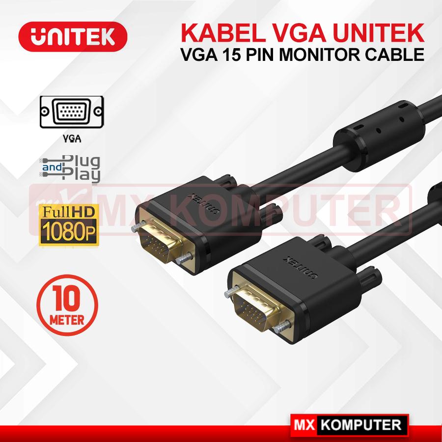 Kabel VGA Unitek 10M Gold Plated 10 meter