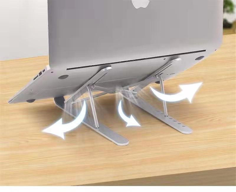 Stand Holder Laptop Portable Tatakan Meja Notebook Aluminium