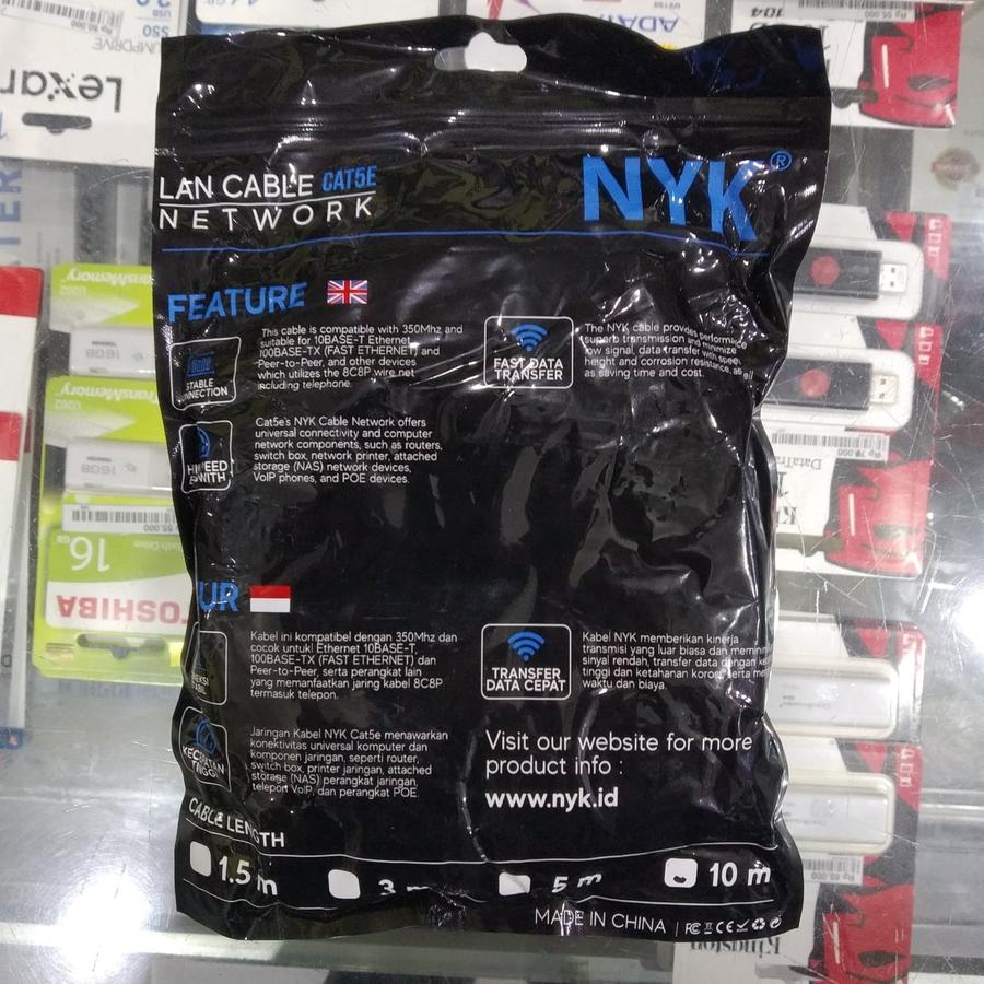 Kabel LAN UTP 10M RJ45 Cat 5e 10 Meter terpasang Cable konektor cat5e