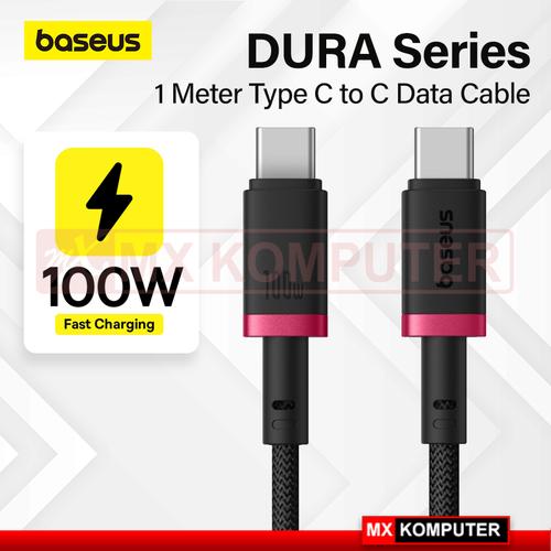 BASEUS Kabel Data DURA Series Fast Charging 1 M Type-C to Type-C 100W