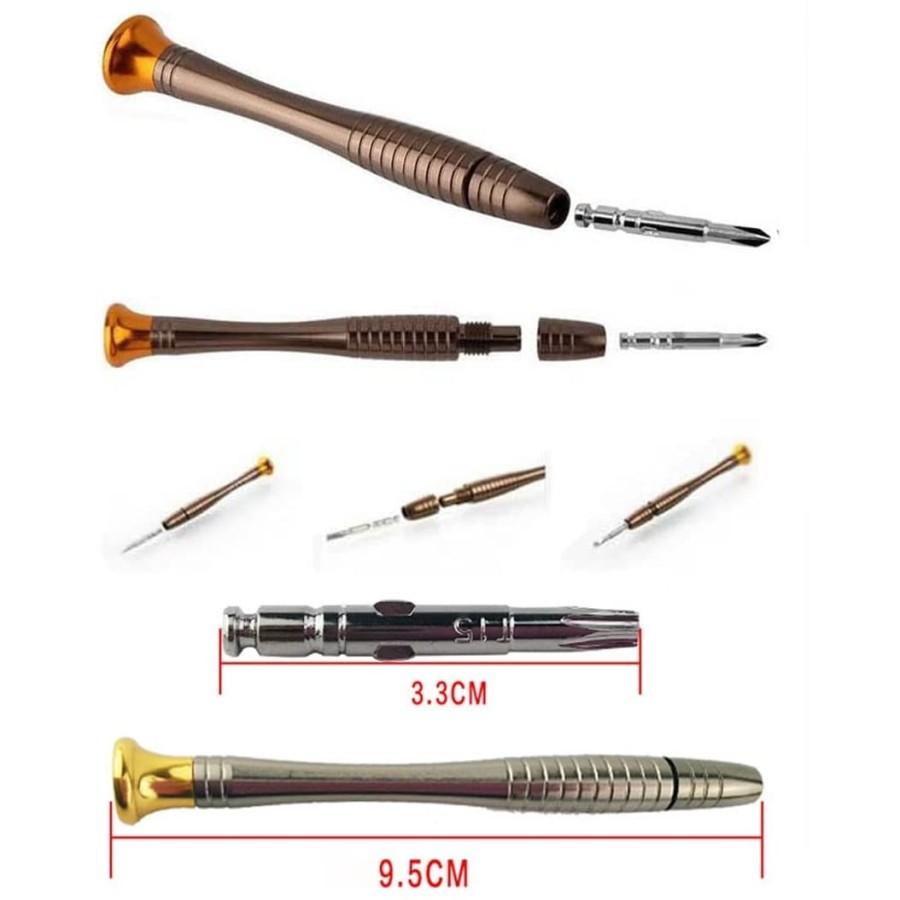 Obeng set hp reparasi handphone laptop gadget Trox screw 25in1