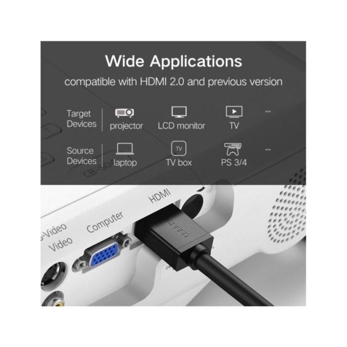 Kabel HDMI UGREEN (10109) 2.0 4K HDR HD104 Male to Male 5 Meter