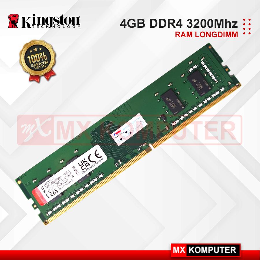 RAM Kingston 4GB DDR4 3200 Mhz Memory PC komputer