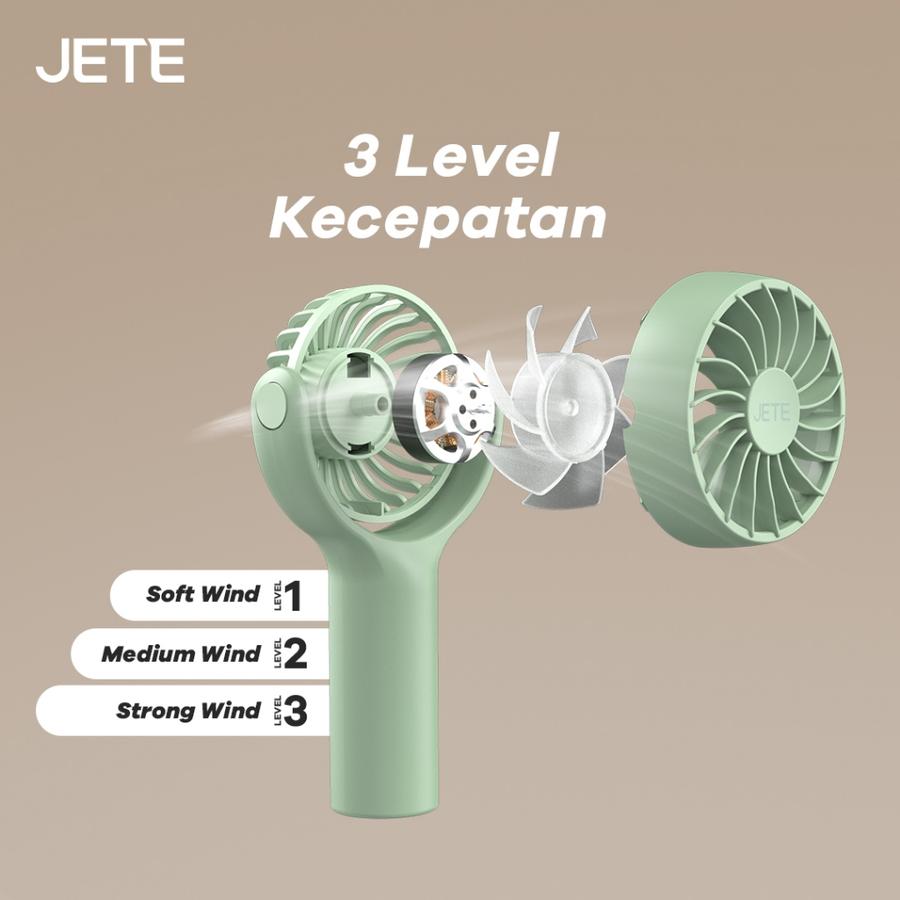 Kipas Angin Portable Mini JETE SF3 330 Degree Adjustable Angle
