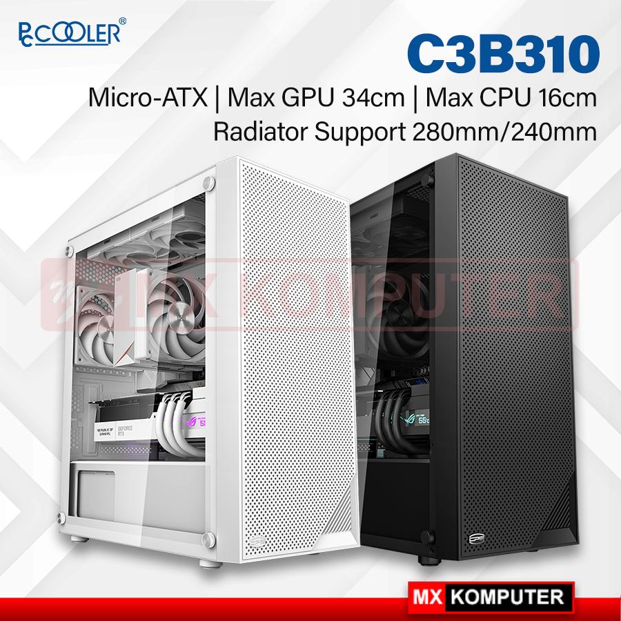 PCCOOLER C3 B310 M-ATX Mesh Gaming Case - Hitam