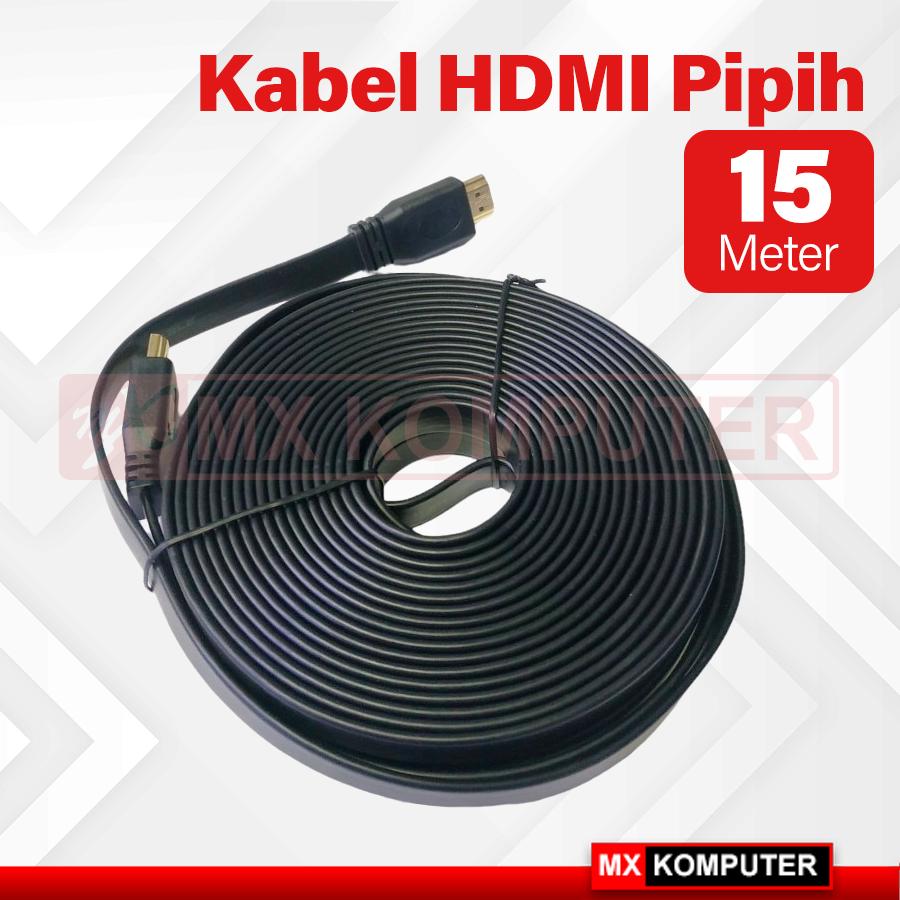 Kabel HDMI Flat 15m Pipih 15 Meter