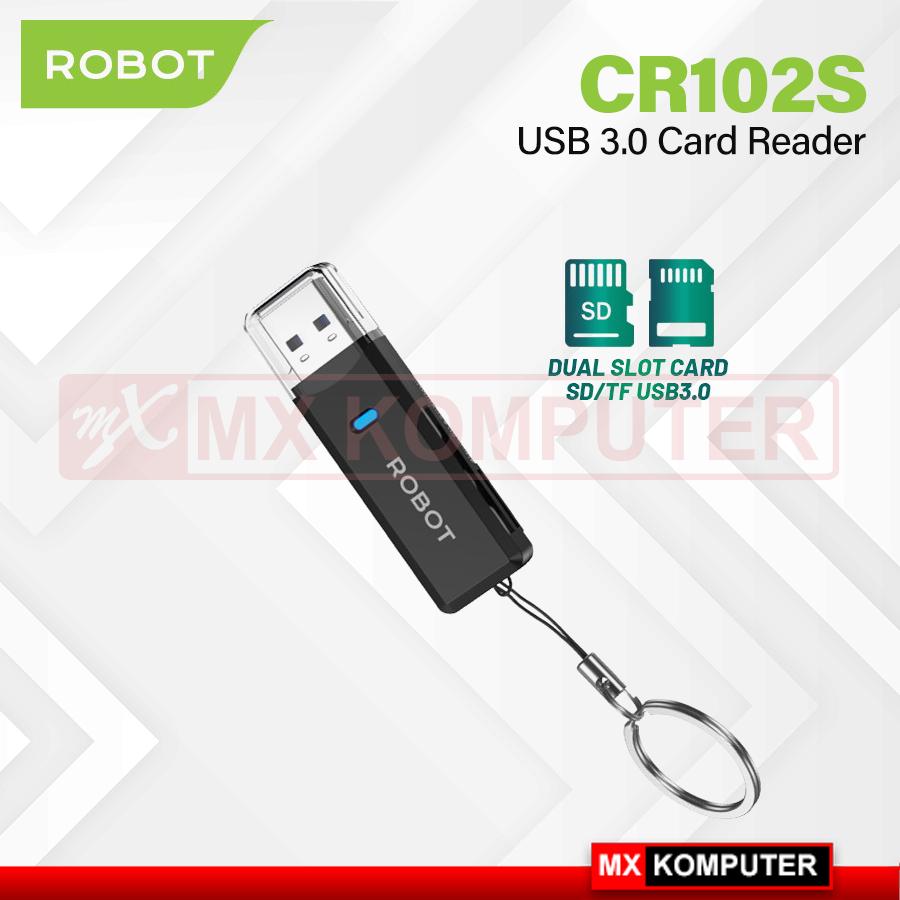 Card Reader ROBOT CR102S USB 3.0 Cap Design with 2 Slot