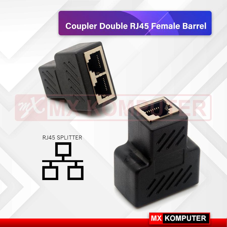 COUPLER DOUBLE RJ45 FEMALE FEMALE Barel Barrel RJ 45