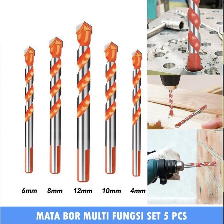 Mata Bor Set 7 pcs Multifungsi